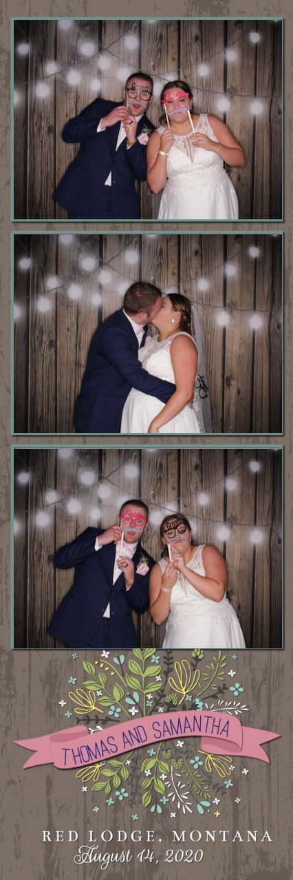 Sammy and Thomas Wedding | View more photos from the event at gallery.photoboothbillings.com/u/PhotoBoothBillings/Sammy-and-Thomas-Wedding
